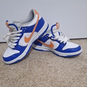 Nike Kids Blue and Orange Sneakers